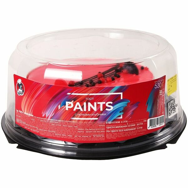 Торт Smak Paints с нотками клубники, 530г