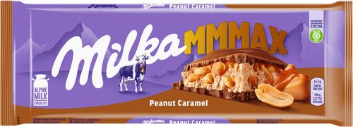 

Шоколад молочный Milka Mmmax Арахис и карамель 276 г