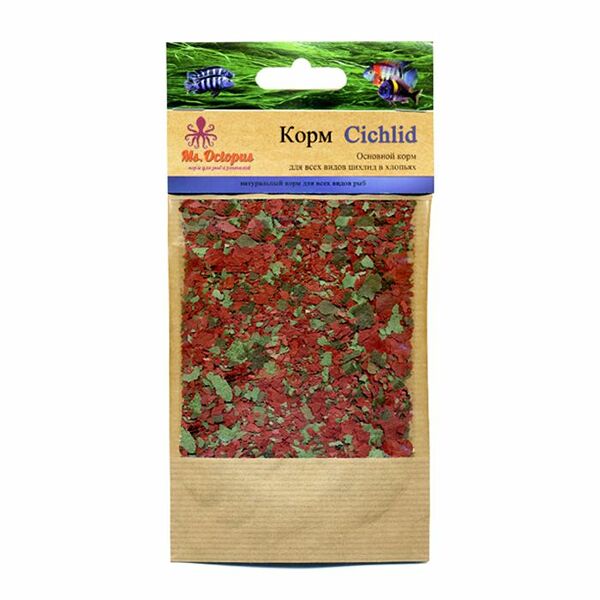 Корм для рыб MS.OCTOPUS Cichlid Хлопья для всех видов цихдлид