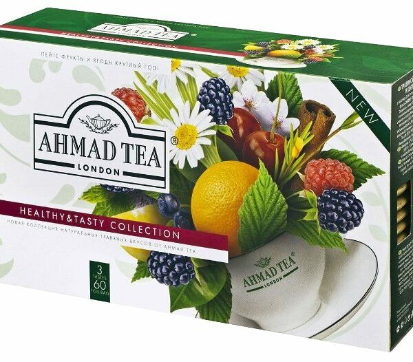 Чайный набор Ahmad Tea Healthy&Tasty Collection в пакетиках, 60 шт.