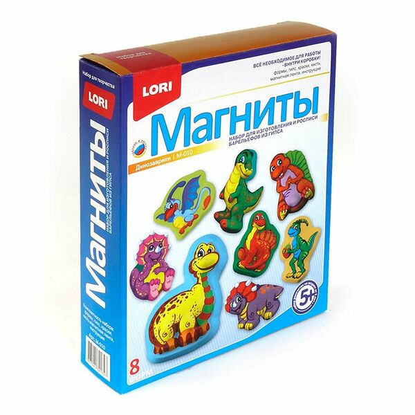 Набор для творчества   Фигурки на магнитах Динозаврики М-010