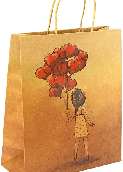 Подарочный пакет Veld Co Букет сердец 27.5*33*12см