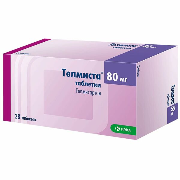 Телмиста таблетки 80 мг 28 шт