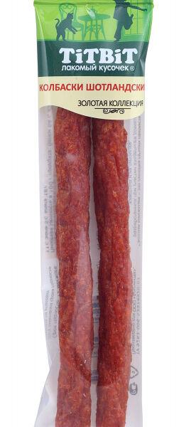 Колбаски для кошек TiTBiT Золотая коллекция шотландские говядина