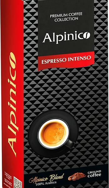 Кофe молотый Alpinico Espresso Intenso 100% Аpaбика 250г