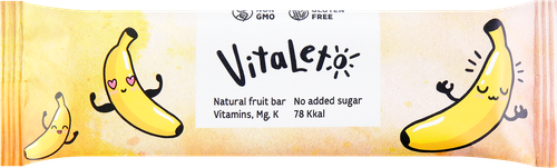 

Батончик фруктово-злаковый VITALETO Банановый, 30г