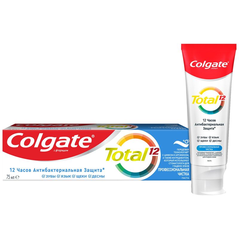 

Зубная паста Colgate Total 12 Профессиональная Чистка 75 мл