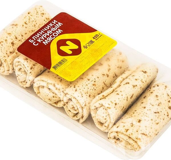 Блины Останкино с куриным мясом, 420г