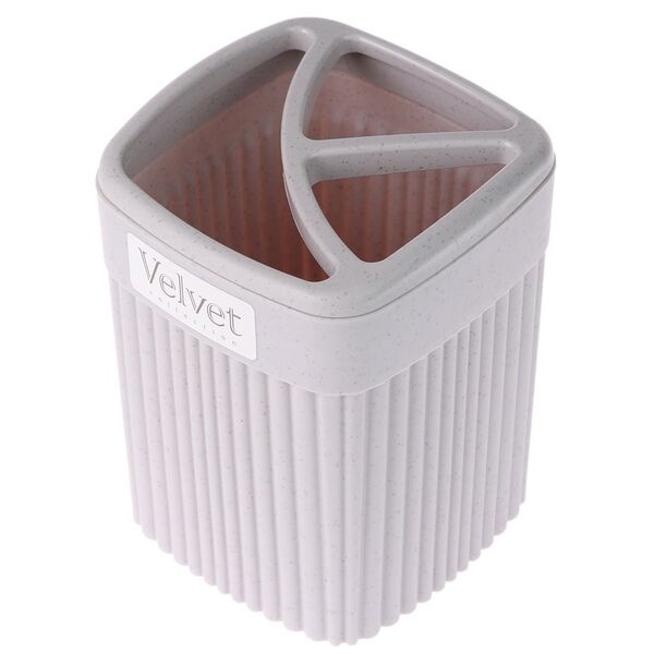 Стакан для зубных щеток Velvet, 0.65 л, светло-серый