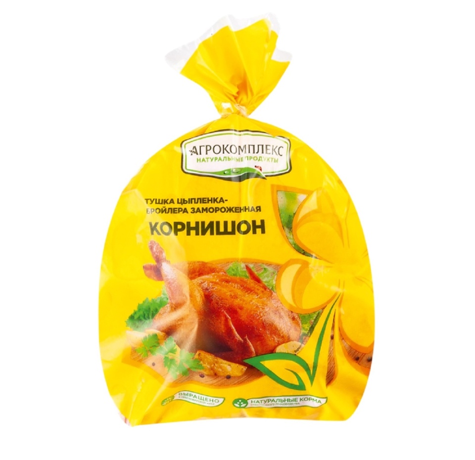 

Цыплёнок корнишон Агрокомплекс натуральные продукты целый тушка вес Россия
