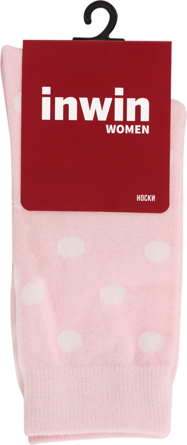 

Носки женские INWIN р. 23 (35–37), цвет розовый меланж, белый, Арт. EHL19016