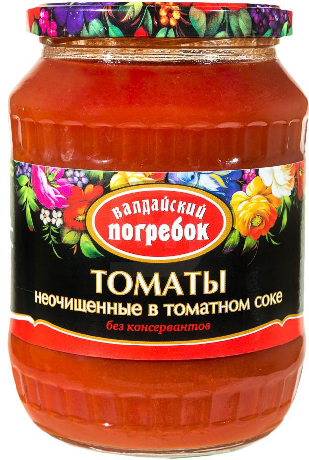 

Томаты Валдайский Погребок неочищенные в томатном соке