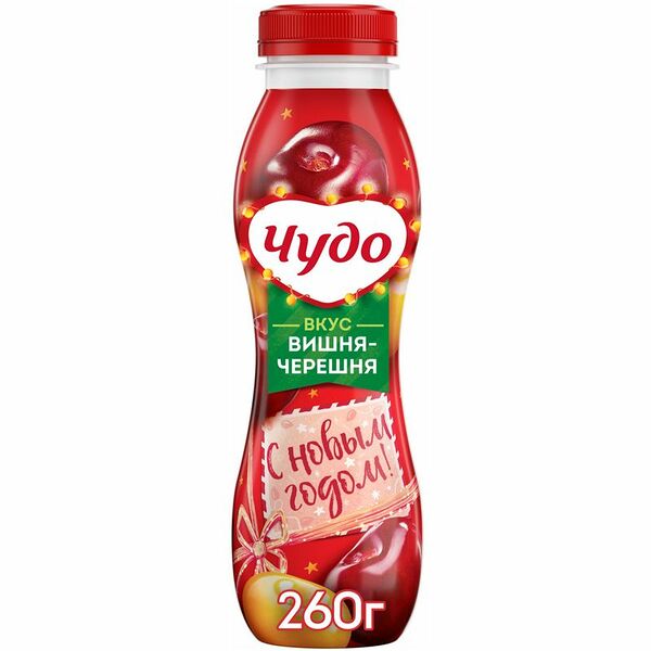 Йогурт фруктовый Чудо вишня-черешня 1.9%, 260г