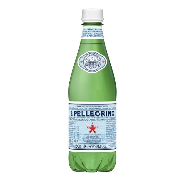 Вода минеральная газированная S. Pellegrino, 0.5 л