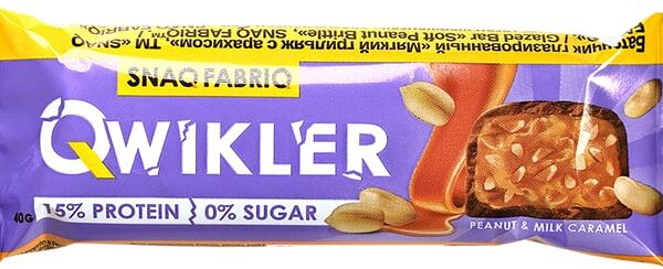 Батончик Snaq Fabriq Глазированный мягкий грильяж с арахисом 40г