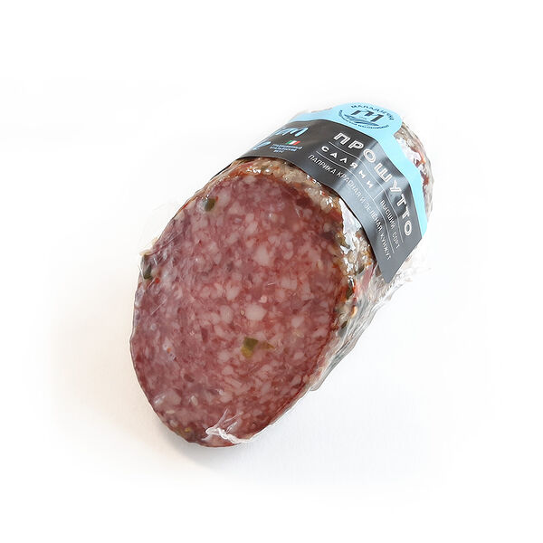 Колбаса салями Салями Прошутто с/к в/с изд колб. мясн в/у срез вес Велес-мит