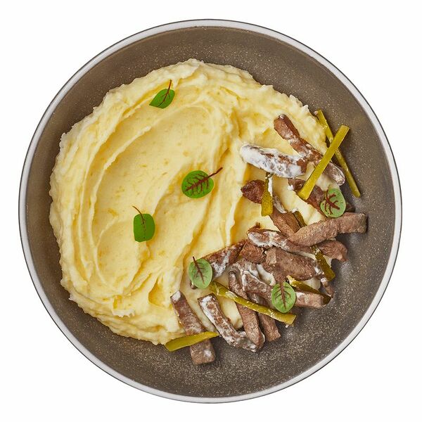 Печень говяжья по-строгановски Шеф Перекрёсток, 300г