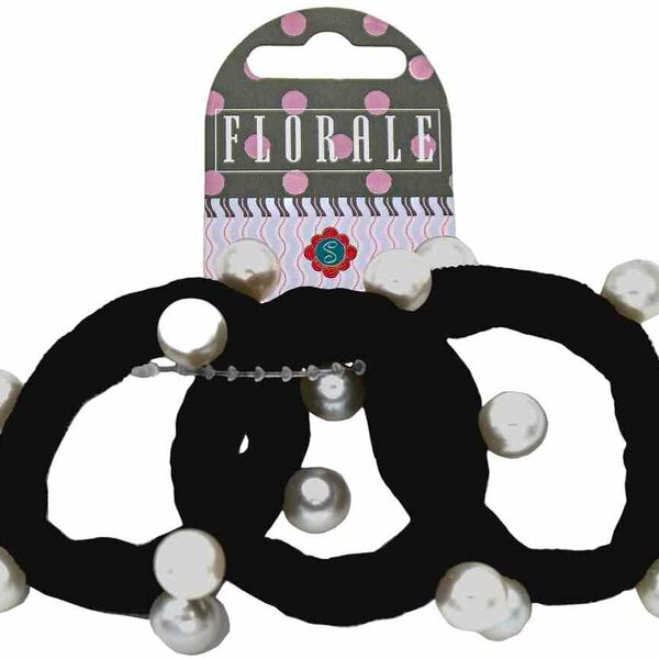 Резинки для волос Florale DNZ1-58 дизайн в ассортименте, 3 шт