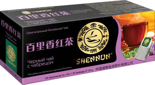 

Чай черный Shennun с чабрецом, 25 пакетиков