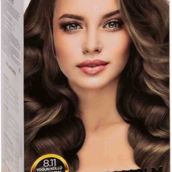 Крем-краска для волос Maxx Deluxe Premium 8.11 интенсивно пепельный светло-русый