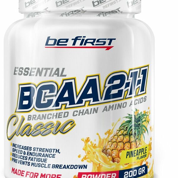 Be First BCAA 2:1:1 Classic Powder 200 г ананас 