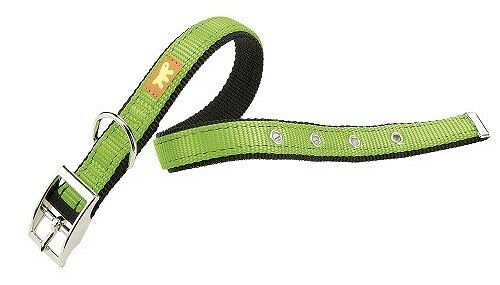Ошейник нейлоновый Ferplast Dual CF15/35 Colours 27-35*15 мм, Зелёный