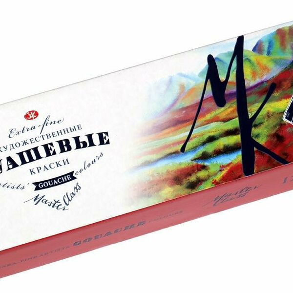 Гуашь МАСТЕР-КЛАСС 12 цв., банка 40мл 1741010