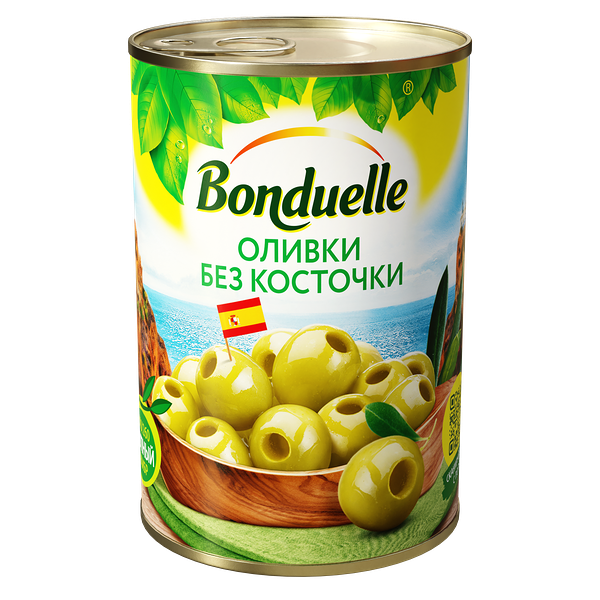 Оливки Bonduelle без косточки, 300г