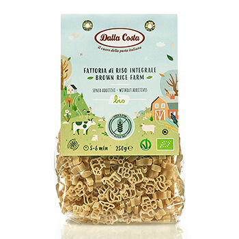 Макаронные изделия «Ферма» из коричневого риса БИО (без глютена), Dalla Costa