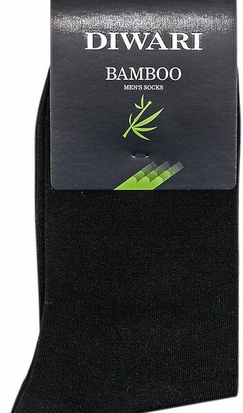 Носки мужские Diwari Bamboo цвет: чёрный, размер 44-45