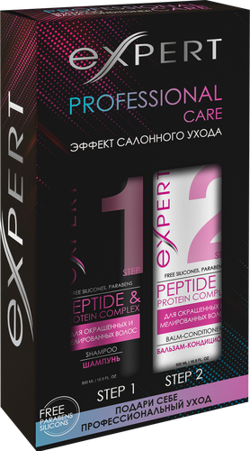 

Набор подарочный женский PROFESSIONAL CARE Colorage Питание и мягкость: Шампунь-уход, 500мл+Бальзам для волос, 500мл