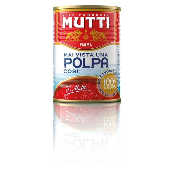 Соус томаты MUTTI резаные кубиками в томат соке протертые ж/б 400г