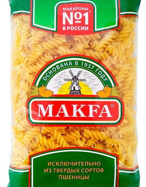 Макароны Makfa Спирали рифленые