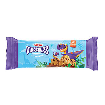 Печенье сдобное Kellogg's Dinosaurs Ванильное с кусочками молочного шоколада 120 г