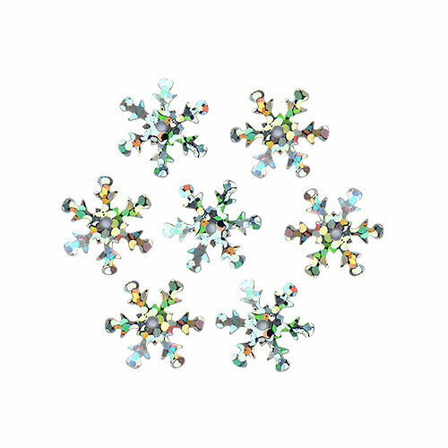 Пайетки 'снежинки' 13мм, Astra&Craft 10г(50112 серебро голограмма),шт