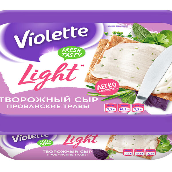 Сыр творожный Violette Прованские травы 60%, 160г