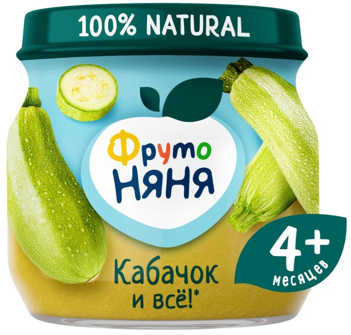 

Пюре овощное ФрутоНяня с 4 месяцев кабачок 80 г