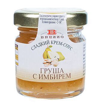 Сладкий крем-соус к сыру с грушей и имбирем, BREZZO