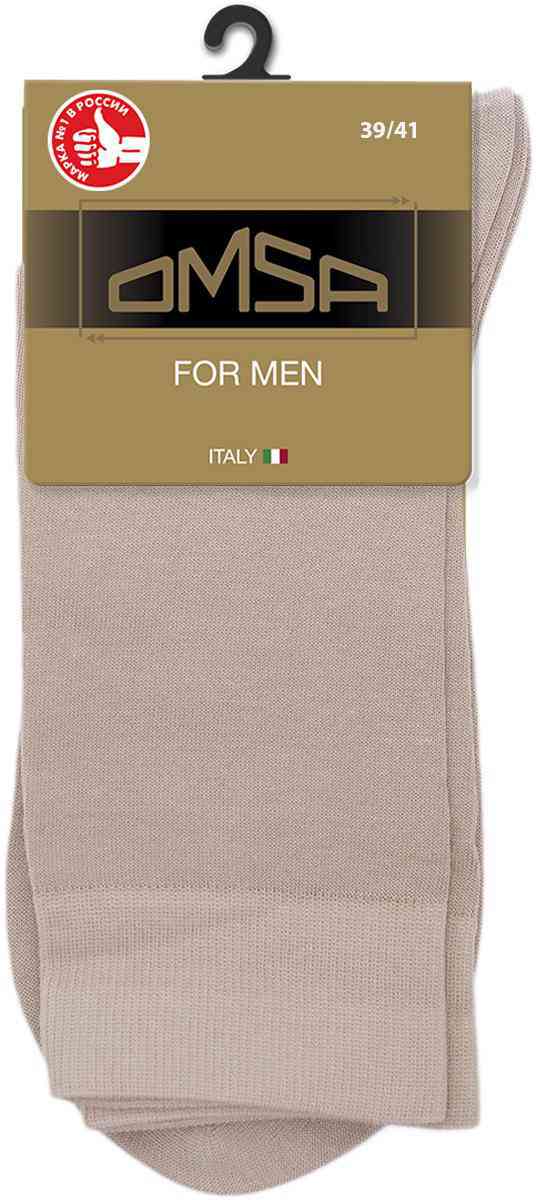 

Носки мужские Omsa Classic 203 цвет: бежевый, размер 39-41