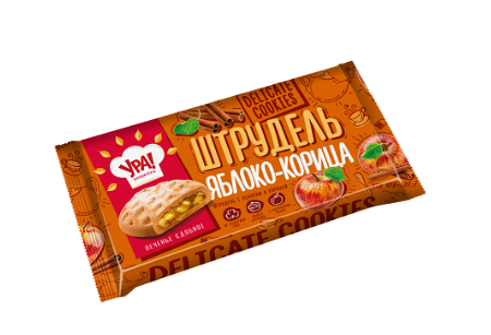 Печенье сдобное Уральский кондитер Штрудель с яблоком и корицей 0,255кг