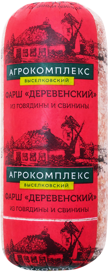 

Фарш из говядины и свинины замороженный АГРОКОМПЛЕКС Деревенский, категория Б