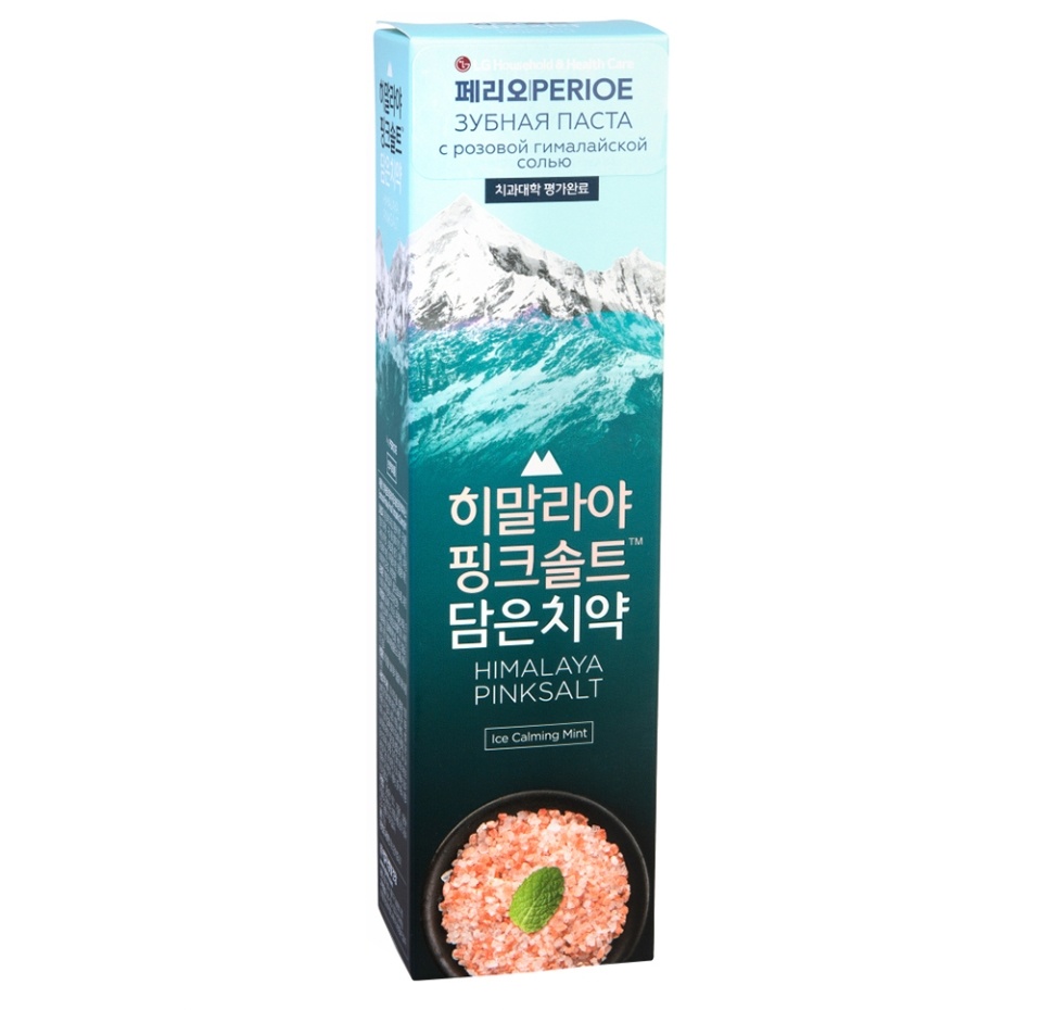 

Зубная паста Perioe Himalaya Pink Salt ледяная мята с розовой гималайской солью 100 г