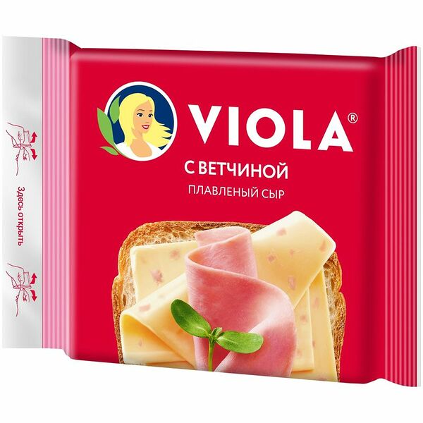 Сыр плавленый Viola с ветчиной 45% 140 г