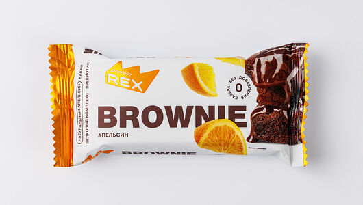 Пирожное Protein Rex Брауни протеиновое Апельсин