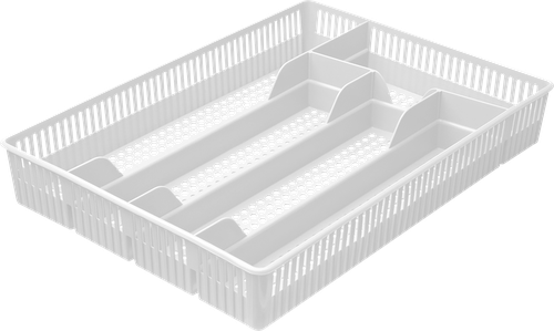 

Лоток для столовых приборов Архимед Кристалл, 30х22х4,5 см
