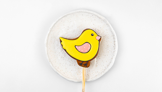 

Пряник имбирный "8 марта" на палочке, 1 шт., цвет в ассортименте