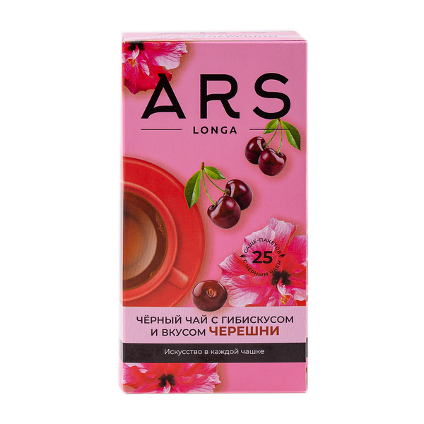 Чай черный байховый с гибискусом и вкусом черешни ARS LONGA 37,5г