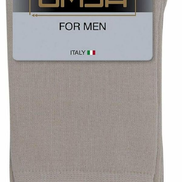 Носки мужские Omsa Eco 401 Grigio Chiaro (светло-серый), размер 42-44
