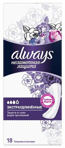 Прокладки Liners женские ароматизированные на каждый день, Always, 18 шт., Германия