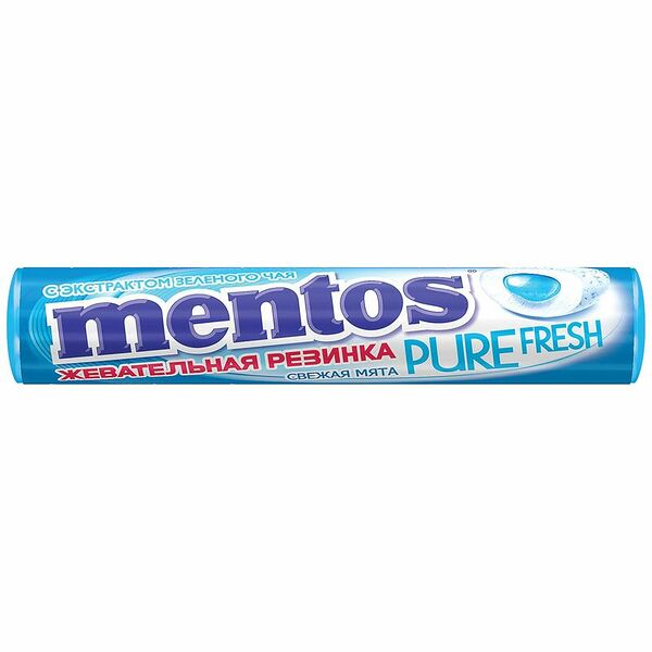 Жевательная резинка Mentos Pure Fresh со вкусом мяты 15.5 г